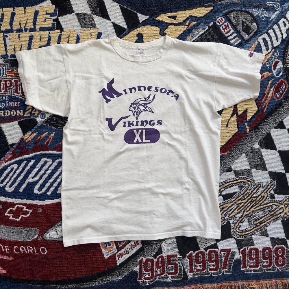 Vintage 80s Champion Minnesota Vikings NFL Football T-shirt